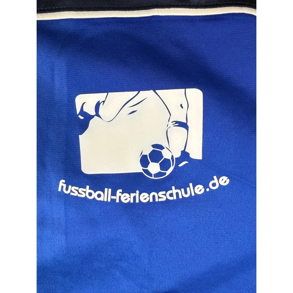 Adidas Track Jacket Mens‎ XL Blue Soccer Fussball Ferienschule Full Zip V38048